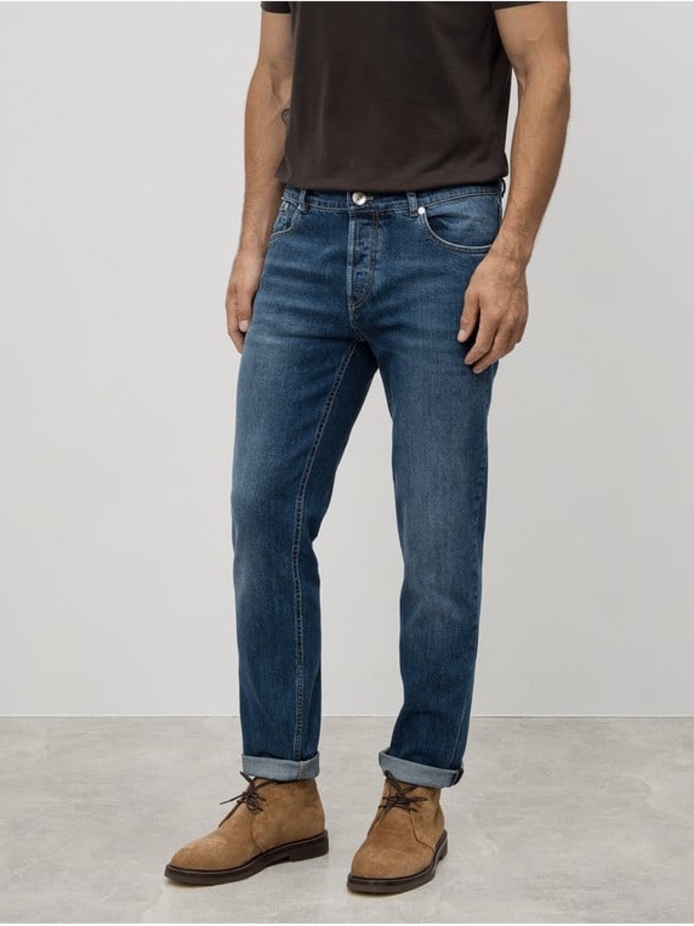 Brunello Cucinelli Traditional Fit Comfort Denim Jeans Blue IT 48 US 32/33 Like